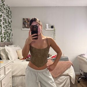 White Fox Boutique Olive Camisole